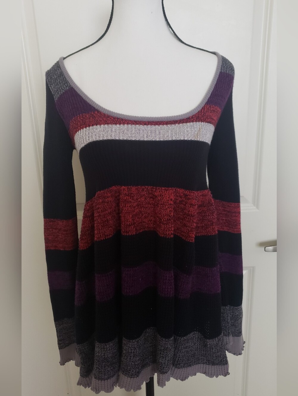 We The Free Striped Babydoll Sweater